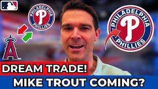 ABSURD PROPOSAL MIKE TROUT ON THE PHILLIES WOULD COST TWO FRANCHISE PROSPECTS! PHILLIES NEWS