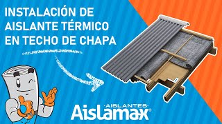 un techo de chapa con Aislante YouTube
