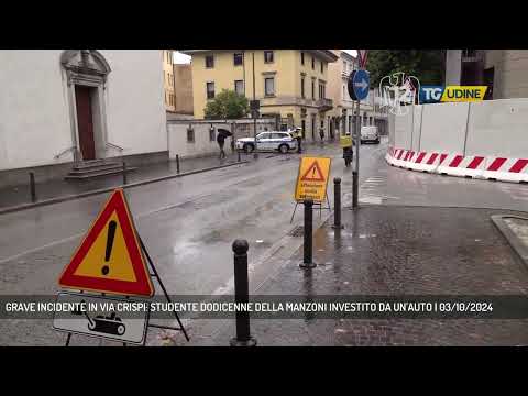 GRAVE INCIDENTE IN VIA CRISPI: STUDENTE DODICENNE DELLA MANZONI INVESTITO DA UN'AUTO | 03/10/2024