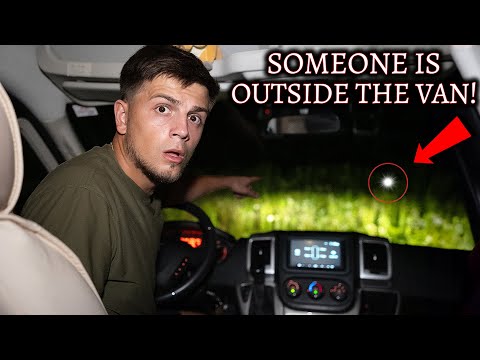 TERRIFYING Van Camping In Haunted Forest - Someone Was Outside The Van! VERY SCARY