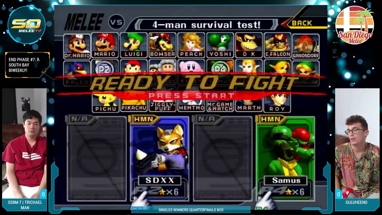 End Phase #7 - SSBM-T | Trichael Man vs. Guluheend - Singles WQF - Melee