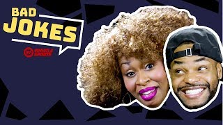 King Bach & Glozell Try Not To Laugh At BAD Jokes!