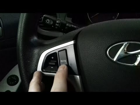 Настройка кнопок руля на магнитоле Android 7.1 для Хендай Солярис (Hyundai Solaris)