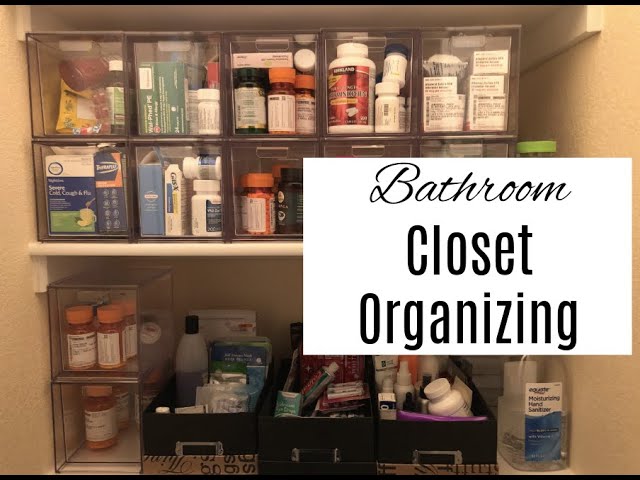 Bathroom Closet Organizing 