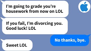 【Apple】My husband started grading my housework, so I happily failed and...