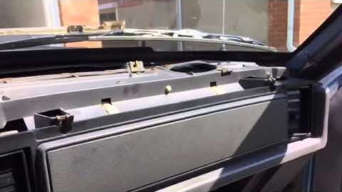 1986 Foxbody Mustang Dash Pad Replacement