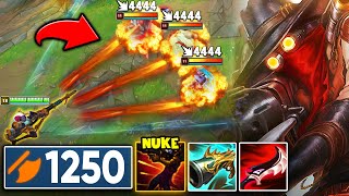 Jhin, but every bullet is a Nuclear Bomb that one shots you (1250 AD WTF?)
