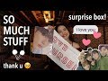 a HUGE bts haul !! (unboxing a surprise box from A SUBSCRIBER ♡) *한글자막포함* 방탄소년단 상품 언박싱 !!