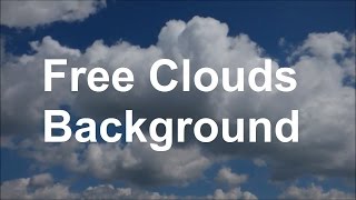 Moving Clouds Background HD Blue  Sky with clouds Wolken Hintergrund Background relaxing