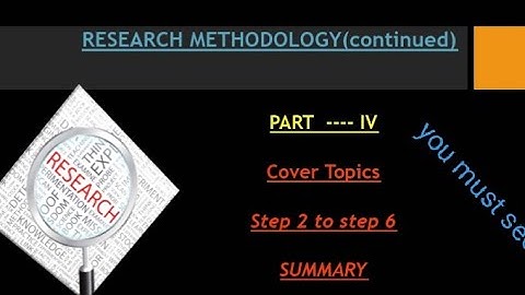 Research Steps 2 to 6/ Research Design/Data Collection Methods & Instrument/Sampling/ Questionnaire/