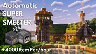 Minecraft SUPER SMELTER Tutorial [1.20.4] - MINECRAFT TUTORIAL