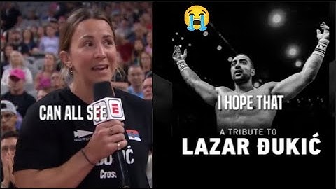 Kara Saunders pays Emotional tribute to Lazar Dukic - Watch Video
