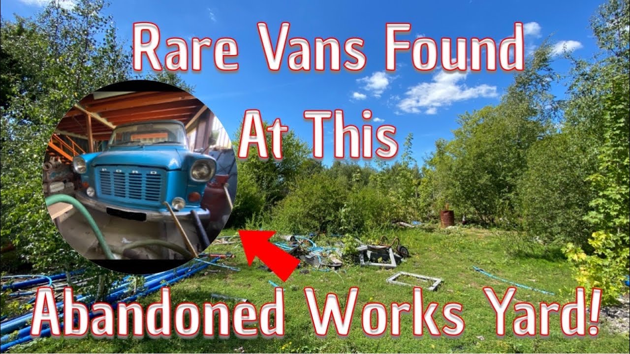 We Found Some Rare Vans At This Abandoned Road Works Yard!! YouTube
