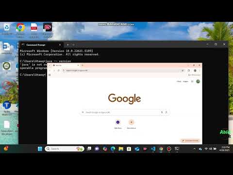 java is not recognized as an internal command or external command