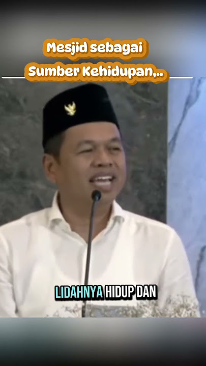 Mesjid sebagai Sumber Kehidupan serta Perbedaan antara Orang yg Hidup dan Orang yg Mati #kdm #fyp