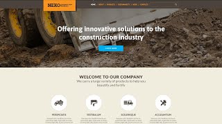 Civil Engineering Responsive Website Template - 49107