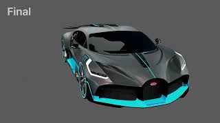 3D Modeling Bugatti Divo 2019 portfolio