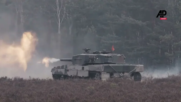 Ukrainian troops train in Poland to master Allied Leopard 2 tanks