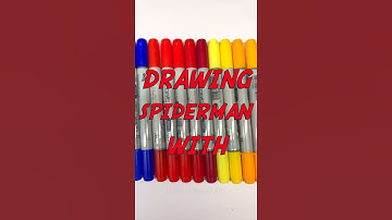 Drawing Spiderman! (With Copic markers)