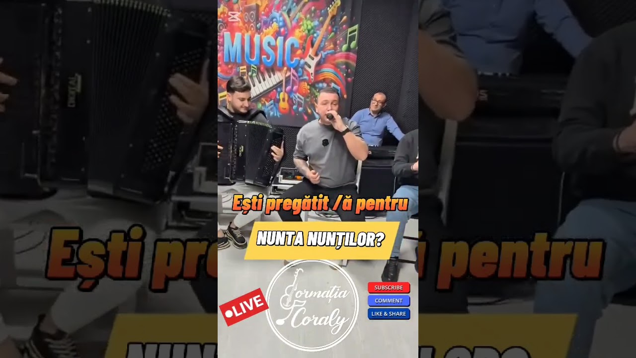 Formatie Nunta Braila Coraly 2️⃣0️⃣2️⃣5️⃣ Nunta nuntilor cover!