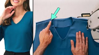 The best stitching for the neck front and back