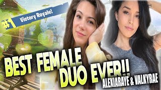 FORTNITE DUO WIN WITH VALKYRAE [PC Battle Royale Full Game] Alexia Raye