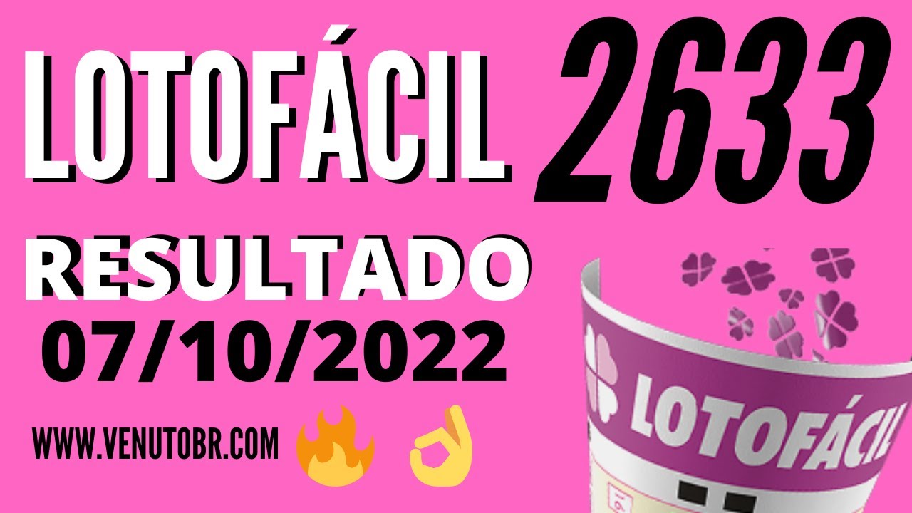 🍀 Resultado Lotofácil 2633