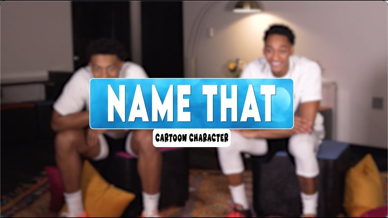 Name that Cartoon with the San Antonio Spurs Keldon Johnson and Devin Vassell