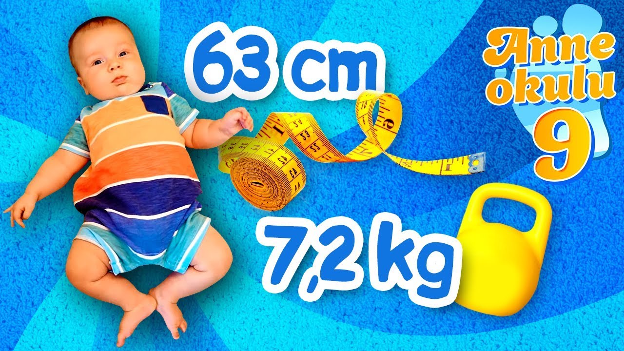 Anne Okulu 9. bölüm. Bebeğin boyunu ve kilosunu ölçüyoruz