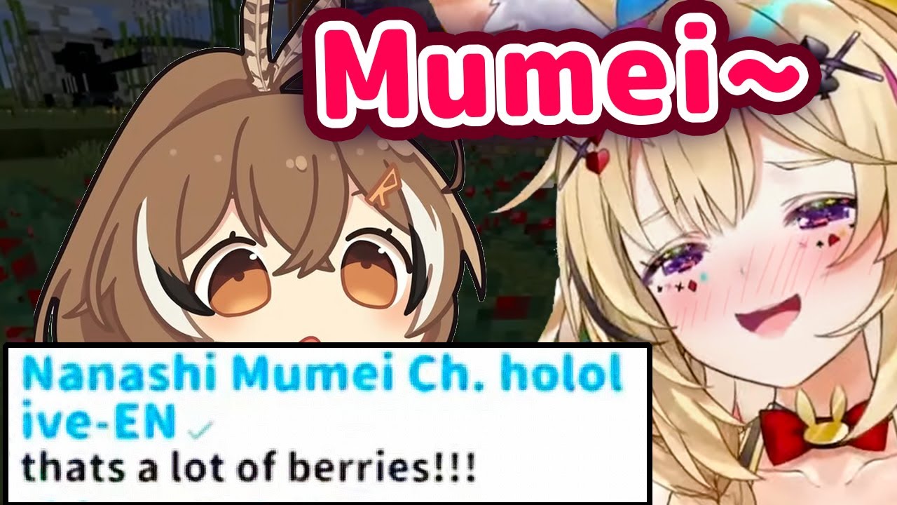 Polka Tries To Bait Mumei With Berries After She Appears In Polka's Chat 【ENG Sub/Hololive】