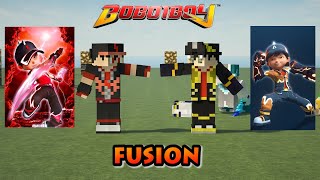 Elemental Fusion BoBoiBoy Gempa & Halilintar ( Gentar) - Minecraft BoBoiBoy & Upin Ipin Mod