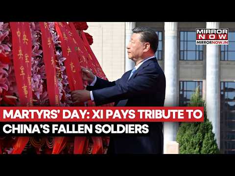 Xi Jinping Leads Martyrs’ Day Tribute! China Honours Fallen Heroes At Tiananmen Square | Watch