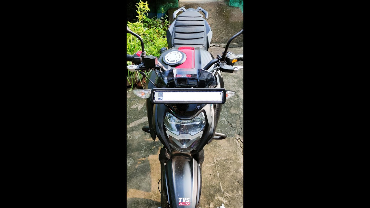 Finally Visor fitted on my tvs Apache rtr 1604v special edition