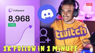 FREE TWITCH FOLLOWERS **WORKING 100%** *2023* - HOW TO GET 1000 FOLLOWERS 1 MINUTE