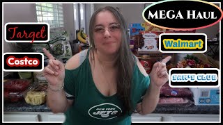 4 Store Mega Grocery Haul Target, Costco, Walmart And Sams Club