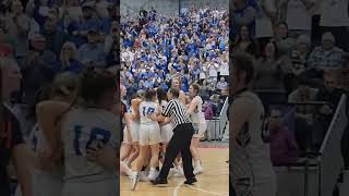 Lawrence celebrates their 58-43 state title win over Brunswick #basketball #tourney2023