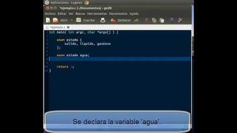 Tipo de dato enum en lenguaje C (Ubuntu 12.04)