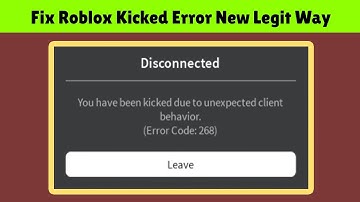 Fix you have been kicked due to unexpected client behavior Roblox Disconnected Error Code 268