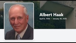 Funeral of Albert Haak - Luverne CRC  - February 13 2026