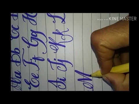 How to write Stylish English Alphabets with cut marker