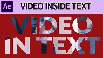 After Effects Tutorial : Video inside Text Animation