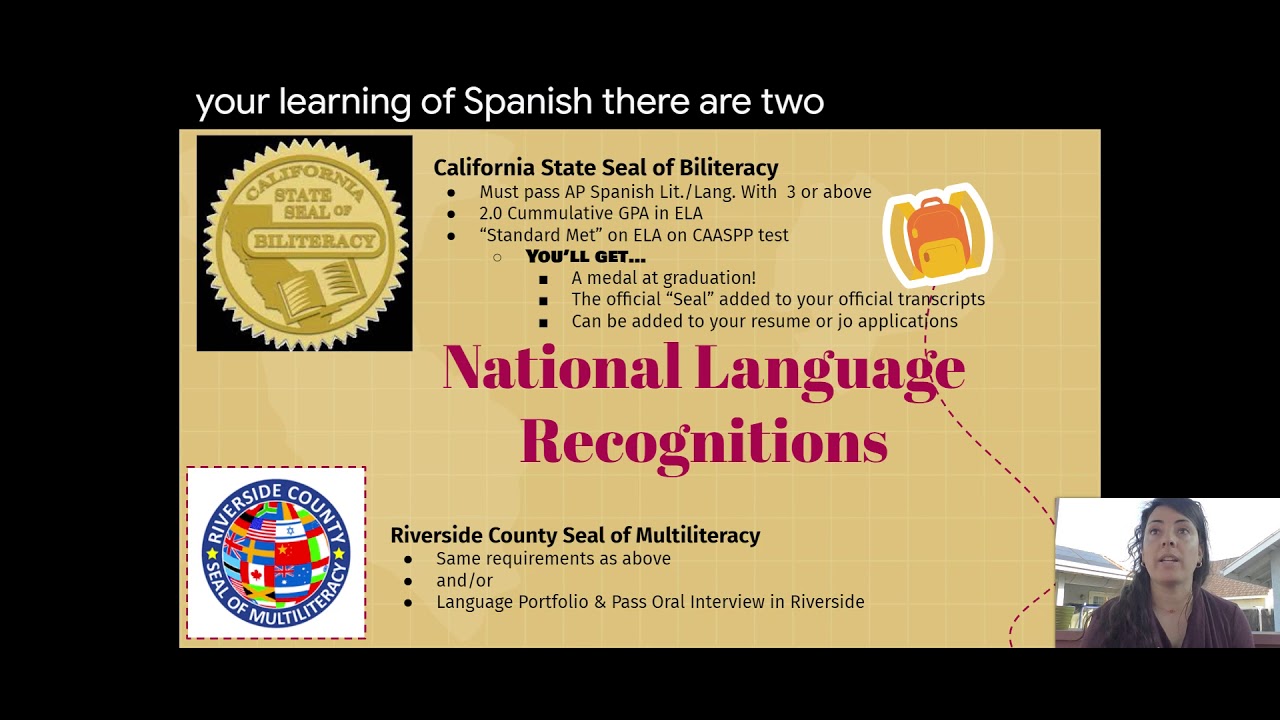 Spanish Placement at RVHS Presentation C/o 2025 YouTube