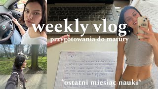 weekly vlog 🌤️ czy zdałam prawko? | przygotowania do matury, początek wiosny i intensywny czas 📚