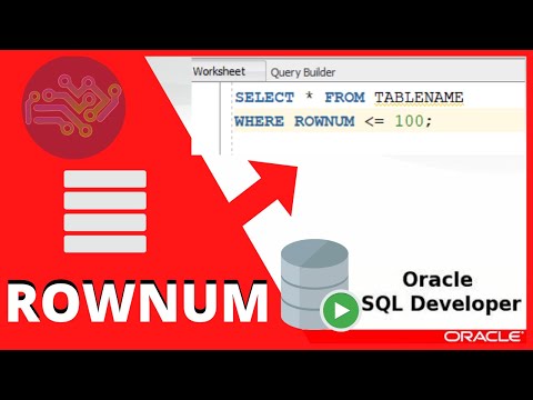 ORACLE SQL TUTORIAL: How to Get a specific number of rows | ROWNUM