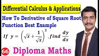 How To Derivative of Square Root Function Best Example