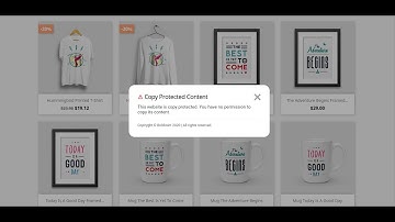 Copy Protect module for PrestaShop - Protect your content from being stolen