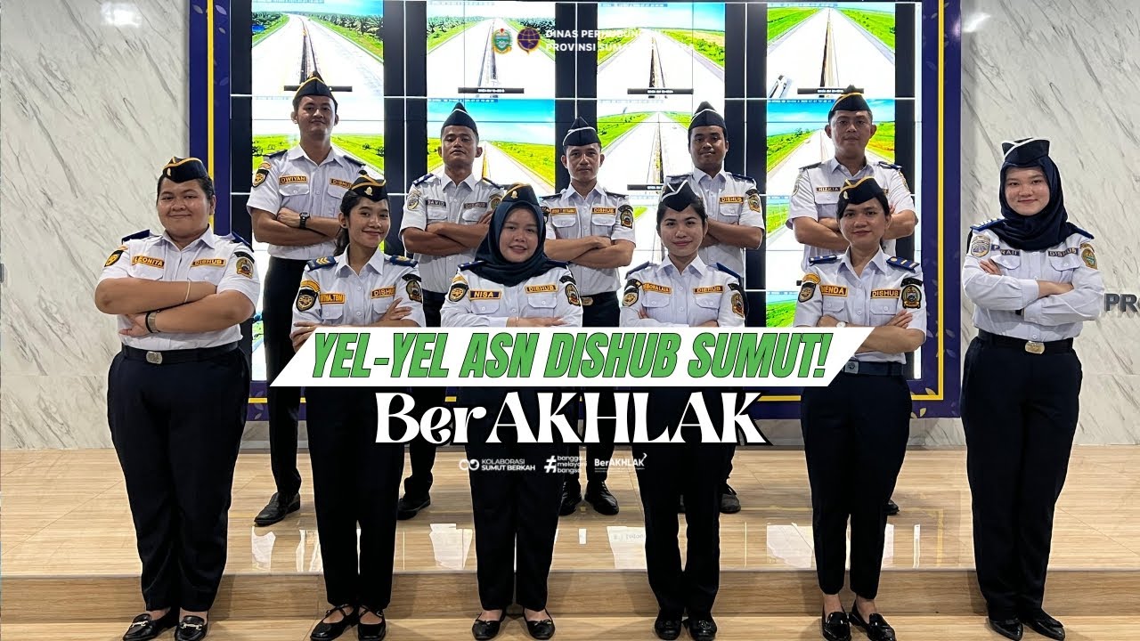 Yel-Yel Semangat ASN Dishub Sumut! BERAKHLAK, Kita Juaranya!
