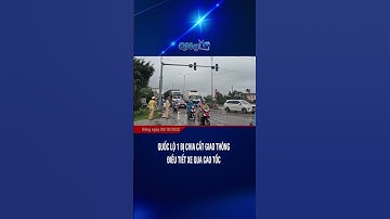 Quốc lộ 1 bị chia cắt giao thông, điều tiết xe qua cao tốc