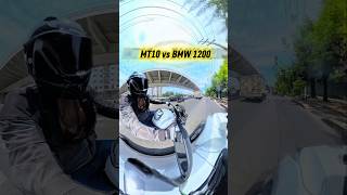 MT10 vs bmw GS1200 #carrera #motos #biker #mt10 #gs1200adventure #bmw #pique