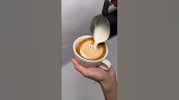 Latte art tutorial- wiggle heart #lattearttutorial #latteeart #shorts